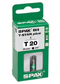 Embout de vissage torx T-star T20 Spax