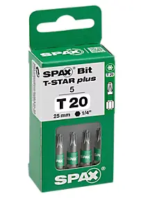 Embout de vissage Spax Tsar 25mm T20 - lot de 5