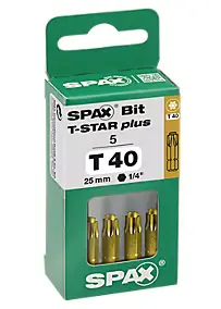 Embout de vissage Spax Tsar 25mm T40 - lot de 5