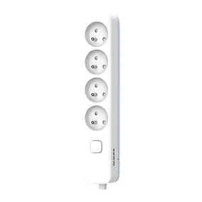 Multiprise avec interrupteur 4 prises 2 pôles + terre à câbler