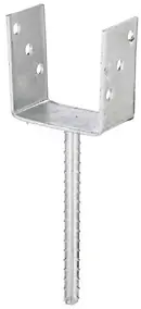 Ancre de poteau en U 101x104 Alberts