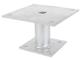 Pied de poteau platines fixes 100/150 Alberts