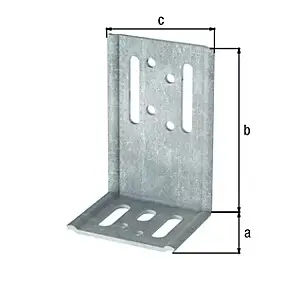 Equerre de bardage galvanisée 53x66x98mm