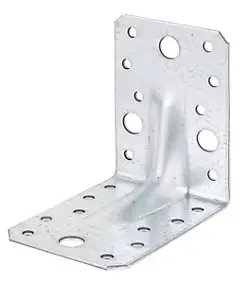 Équerre renforcée galvanisée 90 x 90 x 65 mm