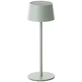Lampe à poser extérieur solaire rechargeable USB métal vert H.25 cm 2 W IP44 Brilliant Viani