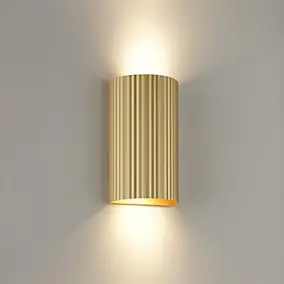 Applique murale intérieure Undula métal doré H.18cm IP20 GU10 10W Brilliant