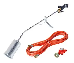 Chalumeau désherbeur thermique et étancheur 56 kW gaz propane avec détendeur, Rothenberger Romaxi Eco
