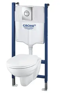 Pack wc suspendu "Bausail" abattant déclipsable et frein de chute