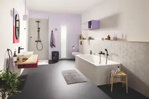 Mitigeur Bain/Douche Noir Mat Grohe