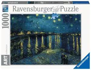 Puzzle 1000 pièces Art - Van Gogh : Nuit étoilée sur le Rhône - Ravensburger