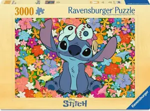 Puzzle 3000 pièces - Stitch en fleurs - Ravensburger