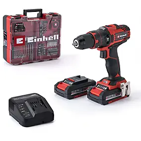 Perceuse à percussion sans fil Einhell TE-CD 18/40 Li-i + 2x2,0Ah 64 accessoires