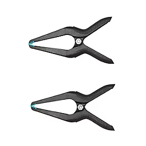 2 pinces à ressort à bec long Wolfcraft Microtip 60 mm