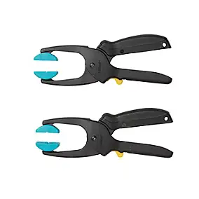 2 pinces-étau à cliquet Wolfcraft Quickfix S 30 mm