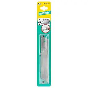 Lame de couteau Wolfcraft 18mm, 5 pièces