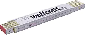 Mètre pliant bois de hêtre 2m Wolfcraft