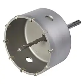 Trépan carbure de tungstène SDS+ Wolfcraft ø105 mm pour béton, maçonnerie et pierre