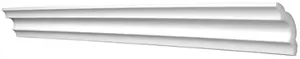 Corniche baguette pour murs et plafonds en polystyrène extrudé, L. 2 m 42x42 mm