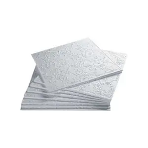 Dalle de plafond en polystyrène expansé Majorque, 50x50 cm Ep. 8 mm