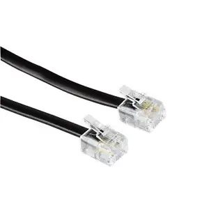 Hama Modular Male Plug 6p4c - Modular Male Plug 6p4c, 6 m, Black Noir