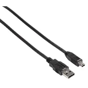 Hama USB 1.8m câble USB 1,8 m USB A Mini-USB B Noir
