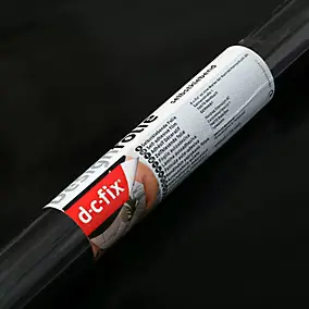 Adhésif décoratif d-c-fix® Uni brillant noir 2m x 0.45m