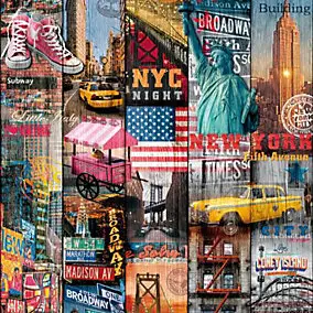 Adhésif décoratif d-c-fix® déco Manhattan 2m x 0.675m