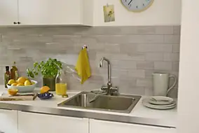 Dalle adhésive murale Wall Tiles premium D-C-Fix® effet béton gris L.34,5 x l.30cm