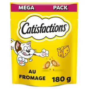 CATISFACTIONS Friandises au fromage pour chat et chaton maxi pack 180g