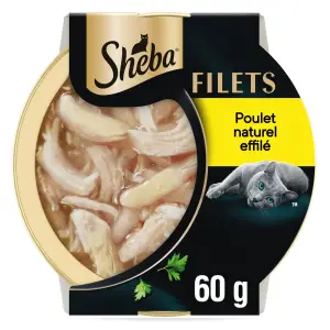 SHEBA Filets les effilés de poulet pour chat 60g