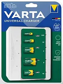 Chargeur de pile Varta AA/ AAA/ C/ D/9V