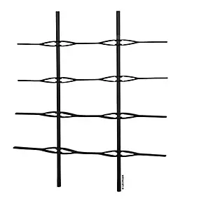 Treillis pour jardinière Lechuza Trio Cottage noir 40