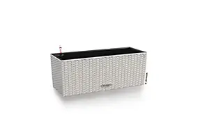 Jardinière Lechuza Cottage gris clair 50 x 19 x h.19 cm