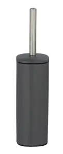 Pot et brosse WC "Alassio" carbone - P. 9,3 cm x H. 39,2 cm x l. 90 cm