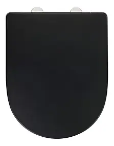 Abattant WC déclipsable noir avec frein de chute Exclusive