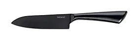 Couteau de chef noir en acier inoxydable Ace taille moyenne