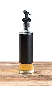 Distributeur d'huile et de vinaigre Boga noir et transparent