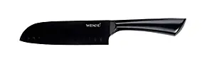 Couteau santoku noir en acier inoxydable Ace grande taille