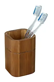 Gobelet porte brosse à dents en bambou, Wenko Serro