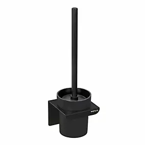 Brosse WC et support en acier noir Wenko Lizan