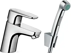 Kit robinet de bidet et douchette WC chromé Hansgrohe Ecos