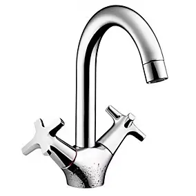 Robinet mélangeur de lavabo chromé, Hansgrohe MySport