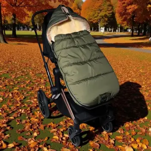 Chancelière thermique SHEEP kaki pour poussette