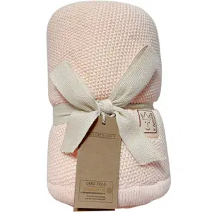 Couverture bébé polaire crème (80 x 80 cm)