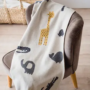 Couverture Animal en tricot (80 x 100 cm)