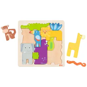 Puzzle en bois Safari (11 pièces)