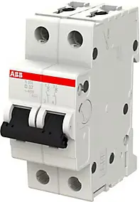 Disjoncteur bipolaire courbe D 32A ABB