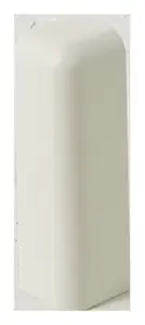 Lot de 2 embouts de finition blanc gauche et droit pour plinthe - 20 x 70 mm