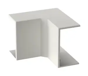 Lot de 4 angles intérieurs blanc pour moulure 10 x 22 mm