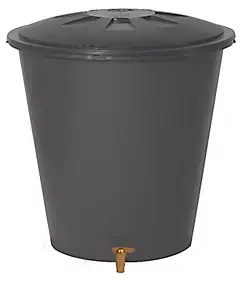 Récupérateur d'eau de pluie 510L coloris gris Ø.100 x H.110 cm